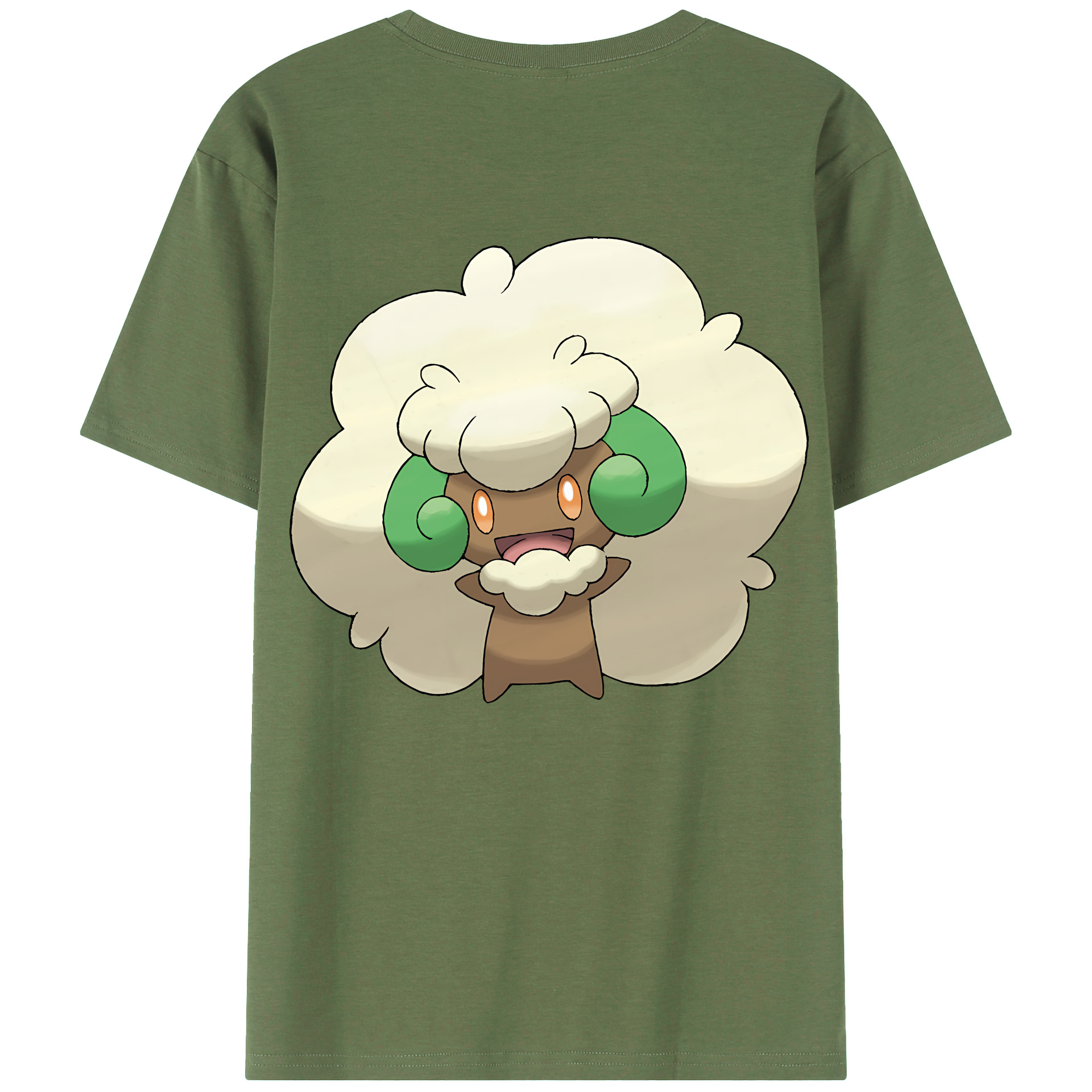 （画像用） ポケットモンスター Pokémon 綿100％ メンズ半袖Tシャツ（バックプリント） 通気性